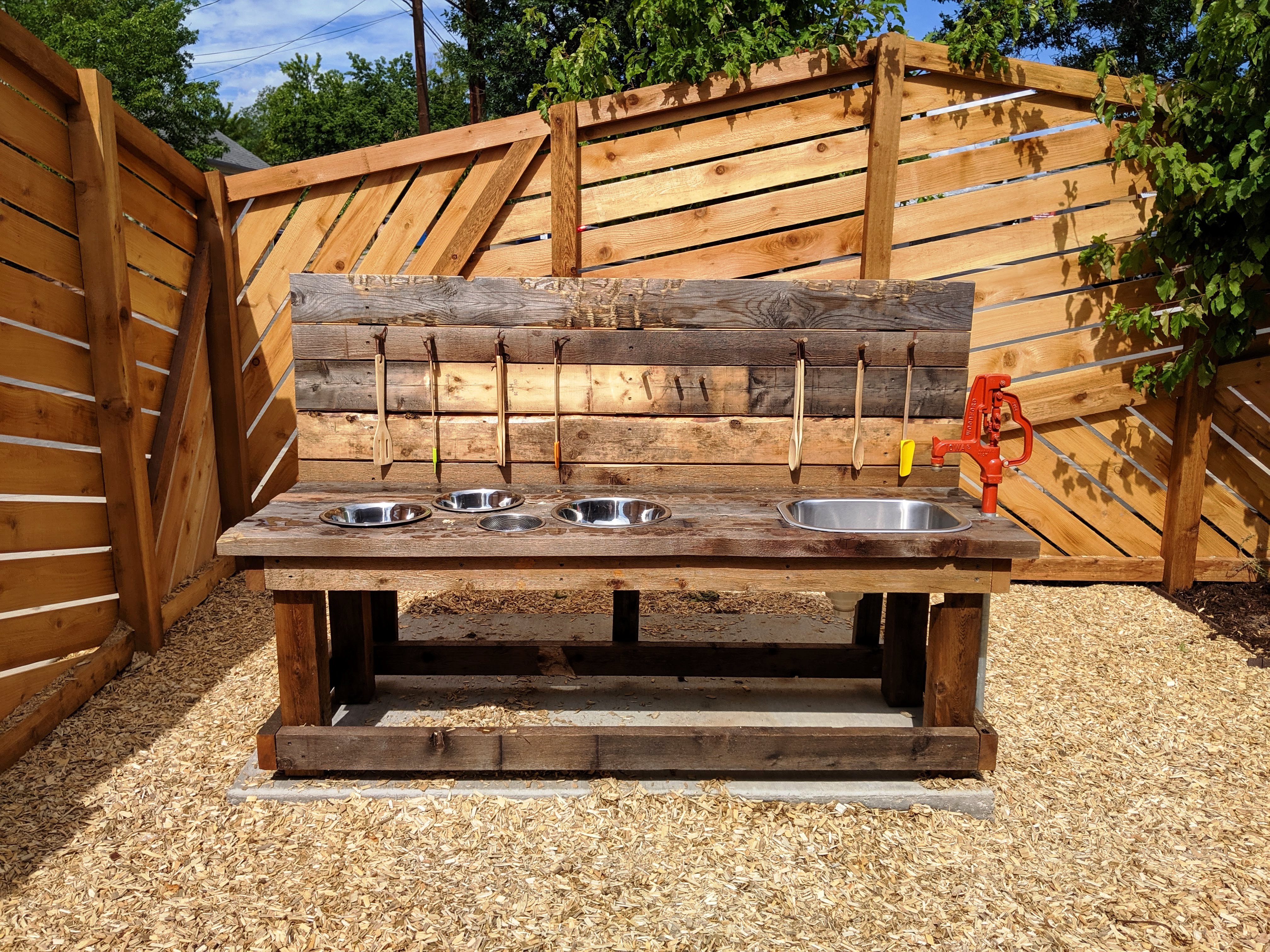 WOW! Children's Museum mud kitchen